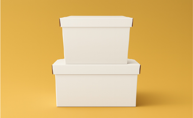 Cajas de bizcocho alta